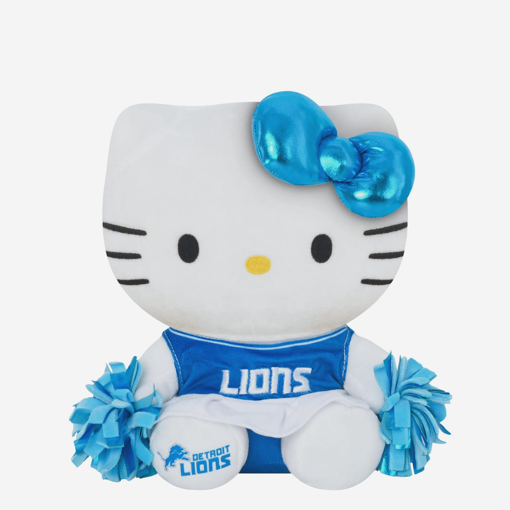 Detroit Lions Metallic Bow Hello Kitty® Cheerleader Plush FOCO - FOCO.com