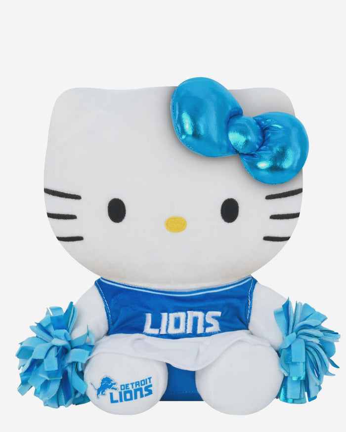 Detroit Lions Metallic Bow Hello Kitty® Cheerleader Plush FOCO - FOCO.com