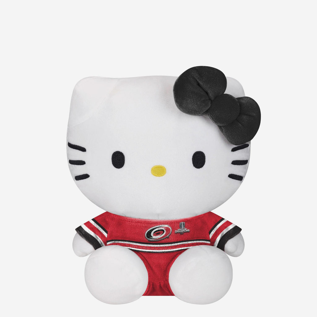 Carolina Hurricanes 2026 Stanley Cup Champions Team Color Bow Plush Seated Jersey Hello Kitty® FOCO - FOCO.com