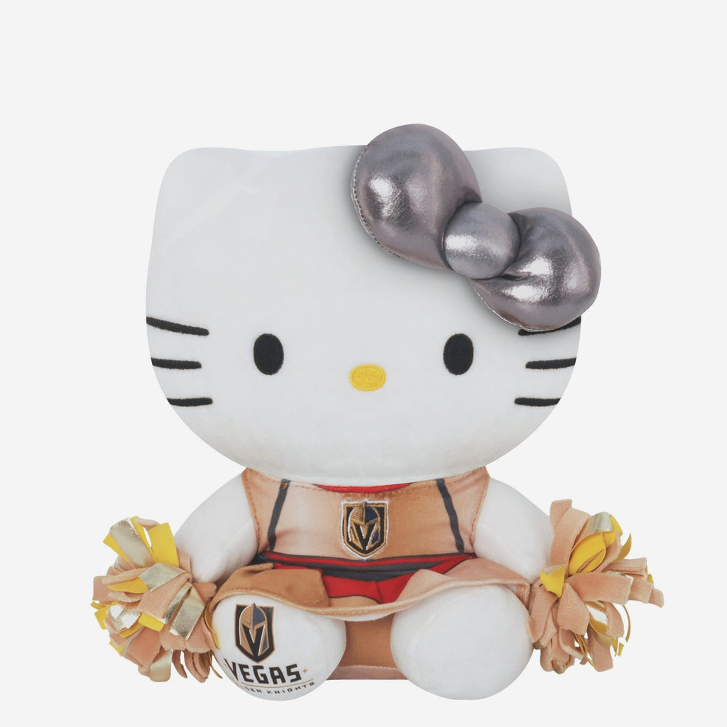 Vegas Golden Knights Metallic Bow Hello Kitty® Cheerleader Plush FOCO - FOCO.com