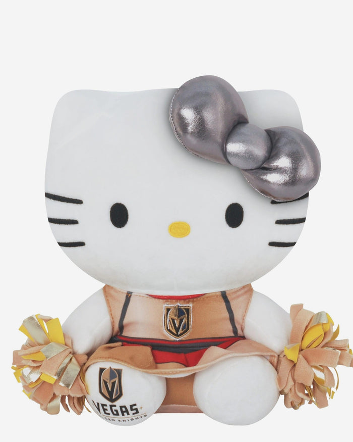 Vegas Golden Knights Metallic Bow Hello Kitty® Cheerleader Plush FOCO - FOCO.com