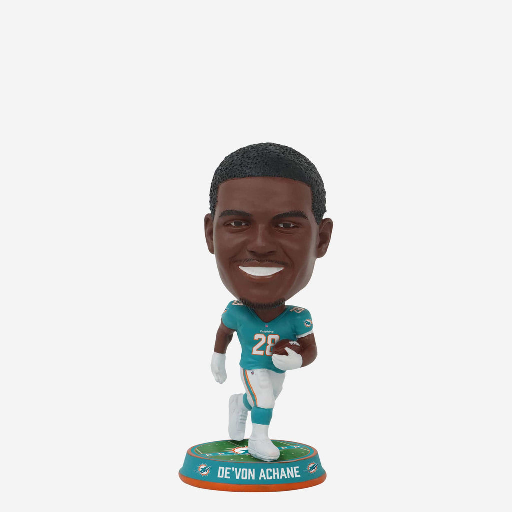 Devon Achane Miami Dolphins Field Stripe Mini Bighead Bobblehead FOCO - FOCO.com