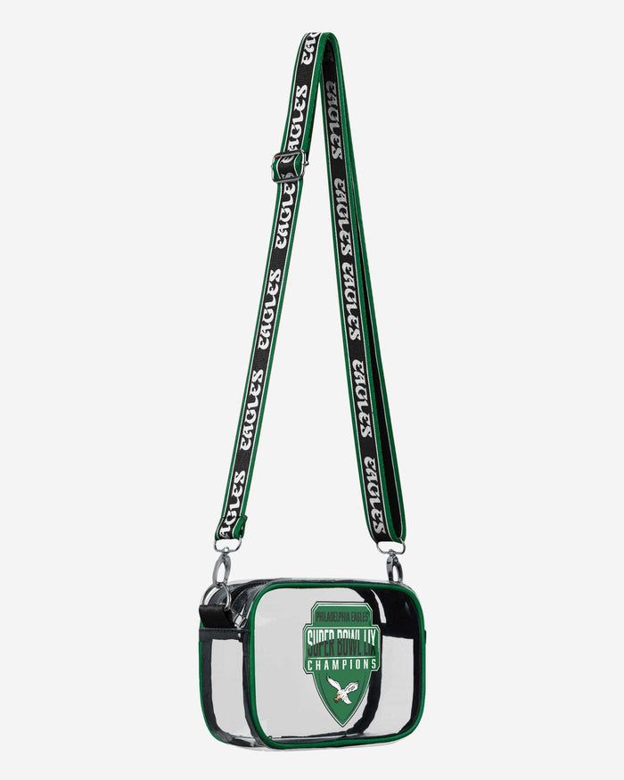 Philadelphia Eagles Super Bowl LIX Champions Kelly Green Clear Crossbody Bag FOCO - FOCO.com