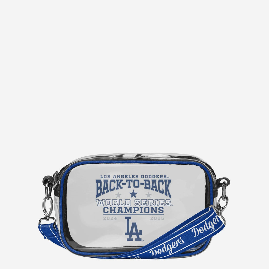 Los Angeles Dodgers 2025 Back To Back World Series Champions Clear Crossbody Bag FOCO - FOCO.com