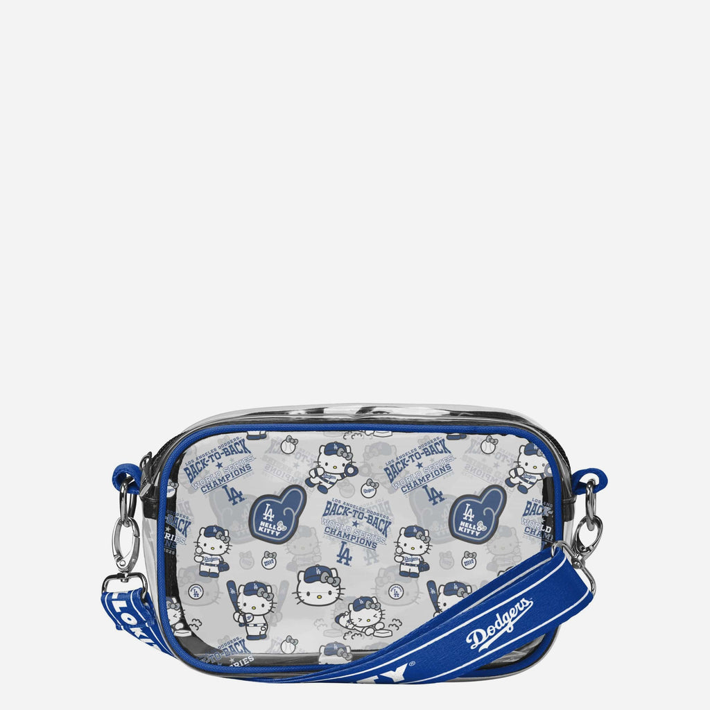 Los Angeles Dodgers 2025 Back To Back World Series Champions Hello Kitty Clear Crossbody Bag FOCO - FOCO.com