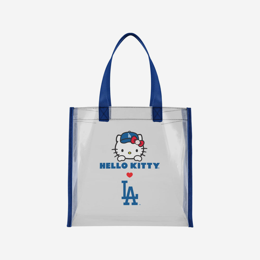 Los Angeles Dodgers Hello Kitty® Clear Tote Bag FOCO - FOCO.com