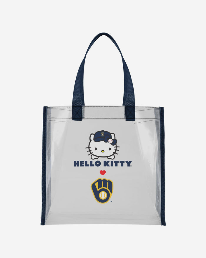 Milwaukee Brewers Hello Kitty® Clear Tote Bag FOCO - FOCO.com