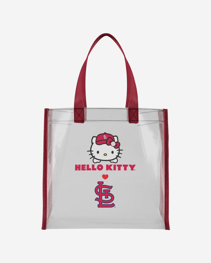 St Louis Cardinals Hello Kitty® Clear Tote Bag FOCO - FOCO.com