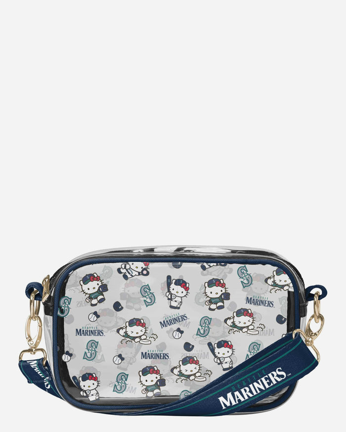 Seattle Mariners Hello Kitty® Clear Crossbody Bag FOCO - FOCO.com
