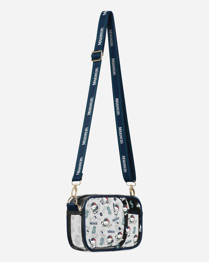 Seattle Mariners Hello Kitty® Clear Crossbody Bag FOCO - FOCO.com