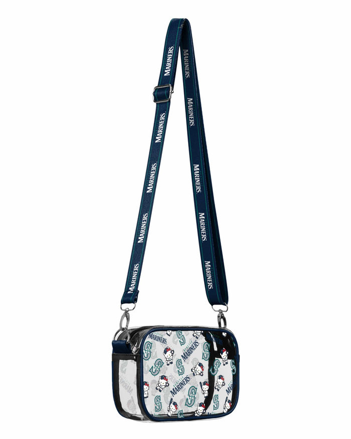 Seattle Mariners Hello Kitty® Clear Crossbody Bag FOCO - FOCO.com