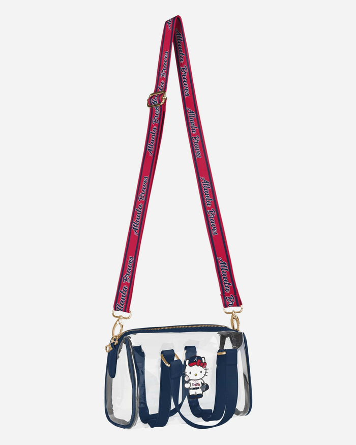 Atlanta Braves Hello Kitty® Clear Barrel Bag FOCO - FOCO.com