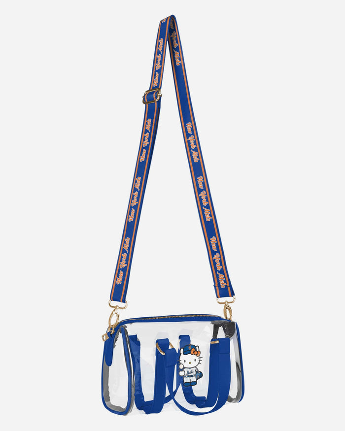 New York Mets Hello Kitty® Clear Barrel Bag FOCO - FOCO.com