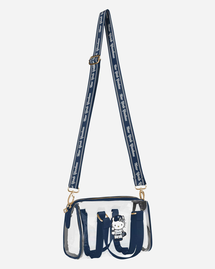 New York Yankees Hello Kitty® Clear Barrel Bag FOCO - FOCO.com