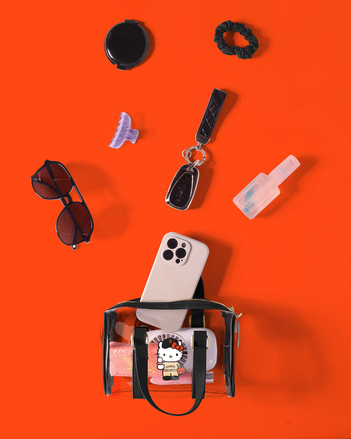 San Francisco Giants Hello Kitty® Clear Barrel Bag FOCO - FOCO.com