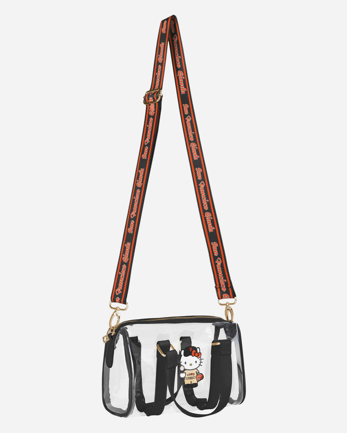 San Francisco Giants Hello Kitty® Clear Barrel Bag FOCO - FOCO.com