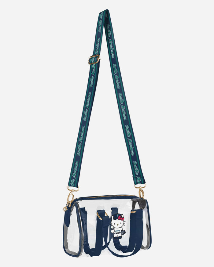 Seattle Mariners Hello Kitty® Clear Barrel Bag FOCO - FOCO.com
