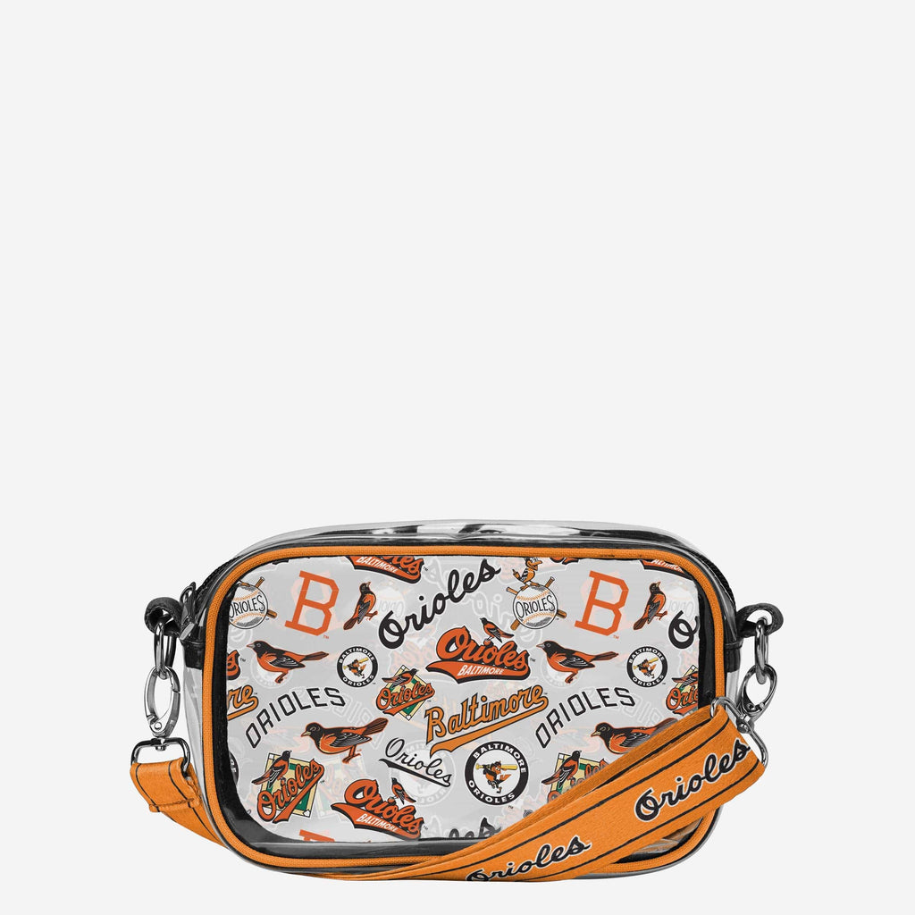 Baltimore Orioles Repeat Retro Print Clear Crossbody Bag FOCO - FOCO.com