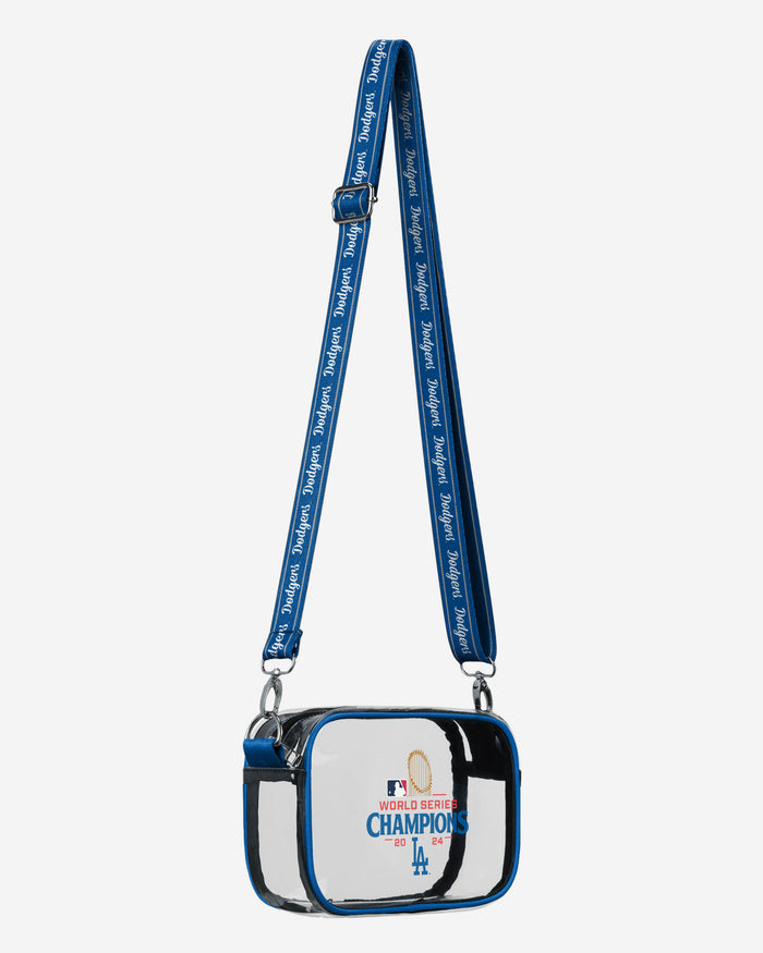 Los Angeles Dodgers 2024 World Series Champions Clear Crossbody Bag FOCO - FOCO.com