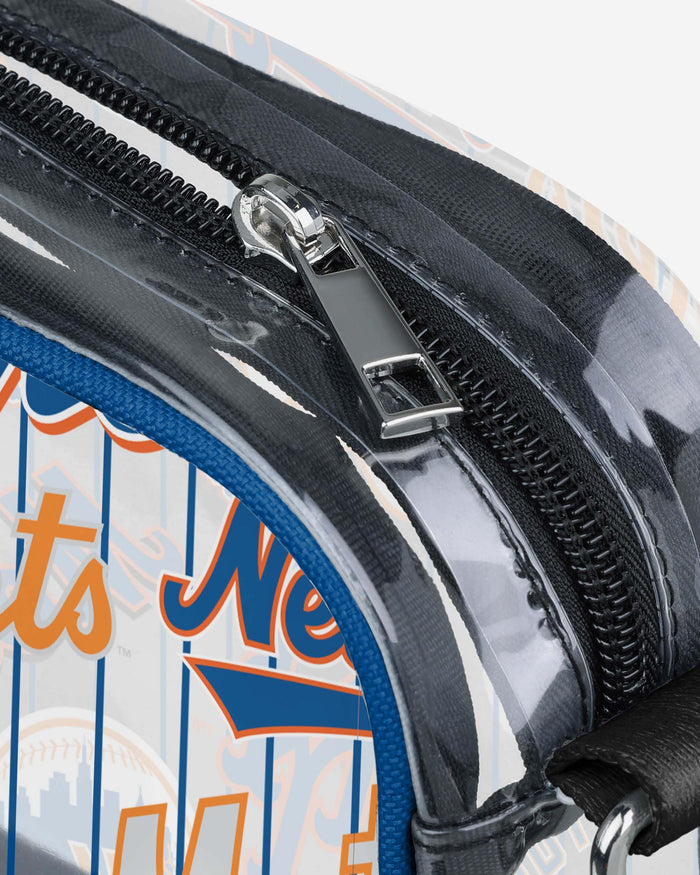 New York Mets Repeat Retro Print Clear Crossbody Bag FOCO - FOCO.com