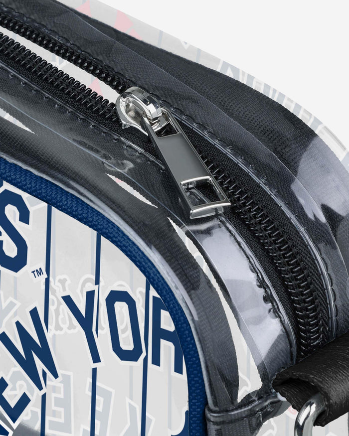 New York Yankees Repeat Retro Print Clear Crossbody Bag FOCO - FOCO.com