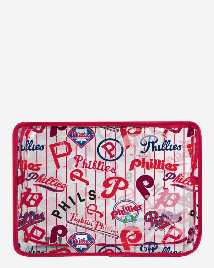 Philadelphia Phillies Repeat Retro Print Clear Cosmetic Bag FOCO - FOCO.com