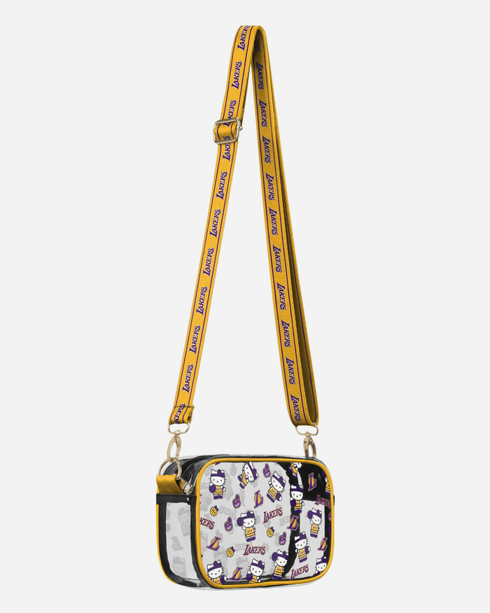 Los Angeles Lakers Hello Kitty® Clear Crossbody Bag FOCO - FOCO.com