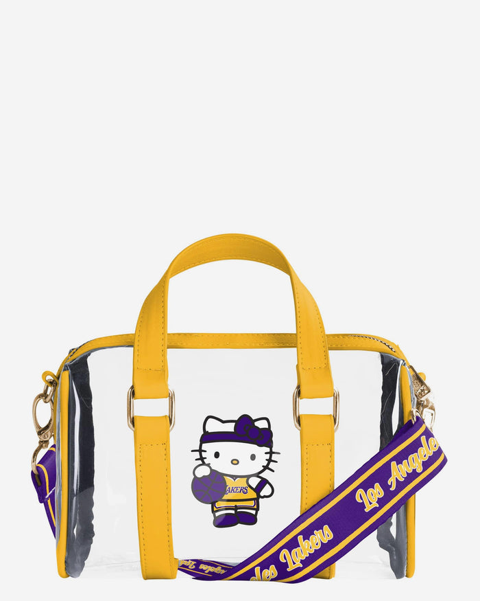 Los Angeles Lakers Hello Kitty® Clear Barrel Bag FOCO - FOCO.com