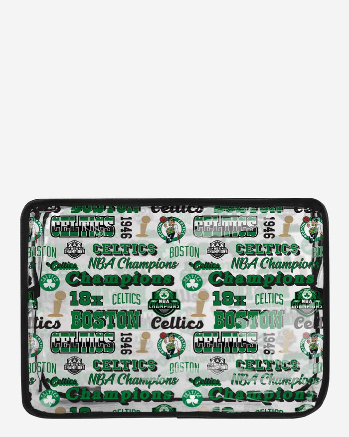 Boston Celtics 2024 NBA Chanpions Printed Clear Cosmetic Bag FOCO - FOCO.com