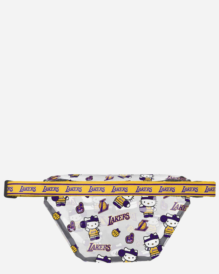 Los Angeles Lakers Hello Kitty® Clear Fanny Pack FOCO - FOCO.com