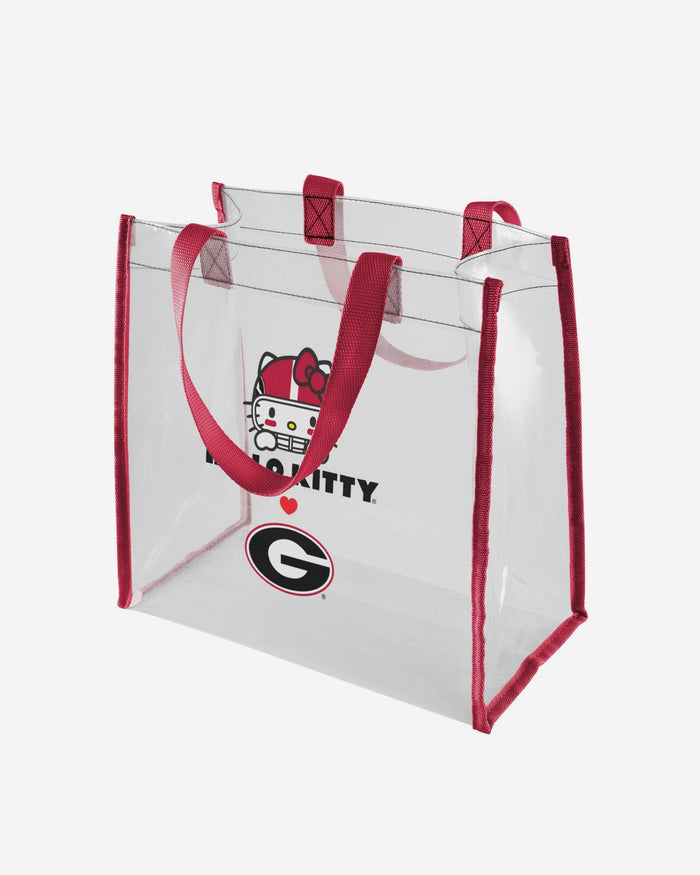 Georgia Bulldogs Hello Kitty® Clear Tote Bag FOCO - FOCO.com