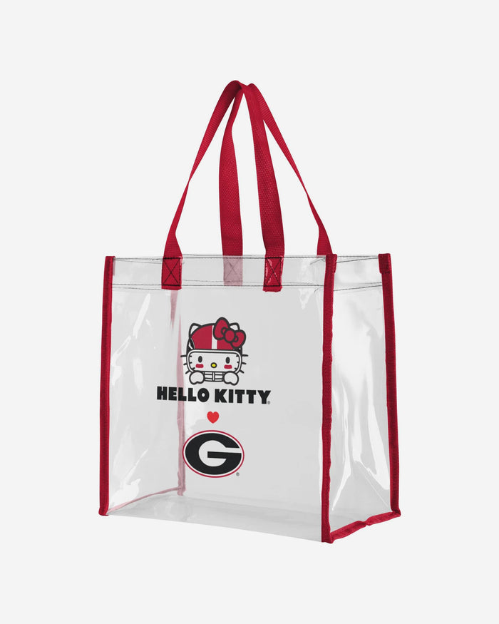 Georgia Bulldogs Hello Kitty® Clear Tote Bag FOCO - FOCO.com