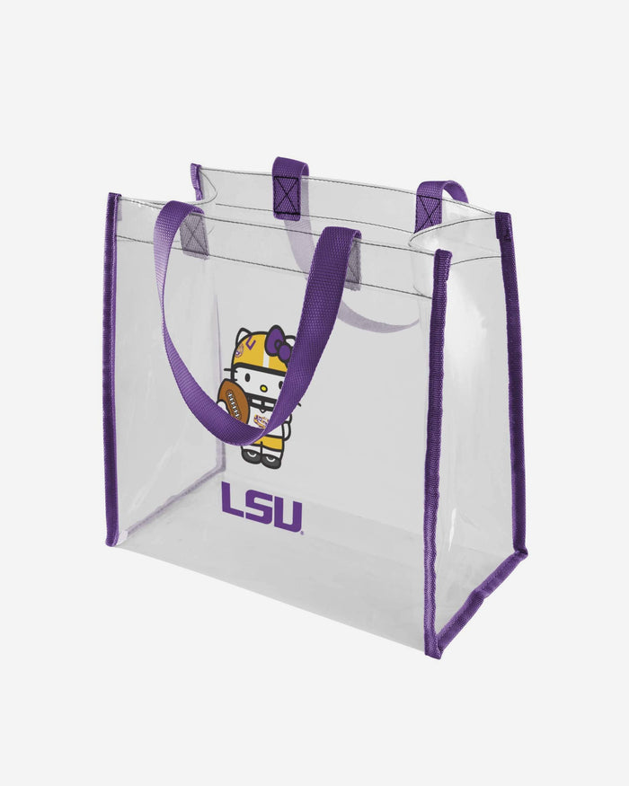 LSU Tigers Hello Kitty® Clear Tote Bag FOCO - FOCO.com