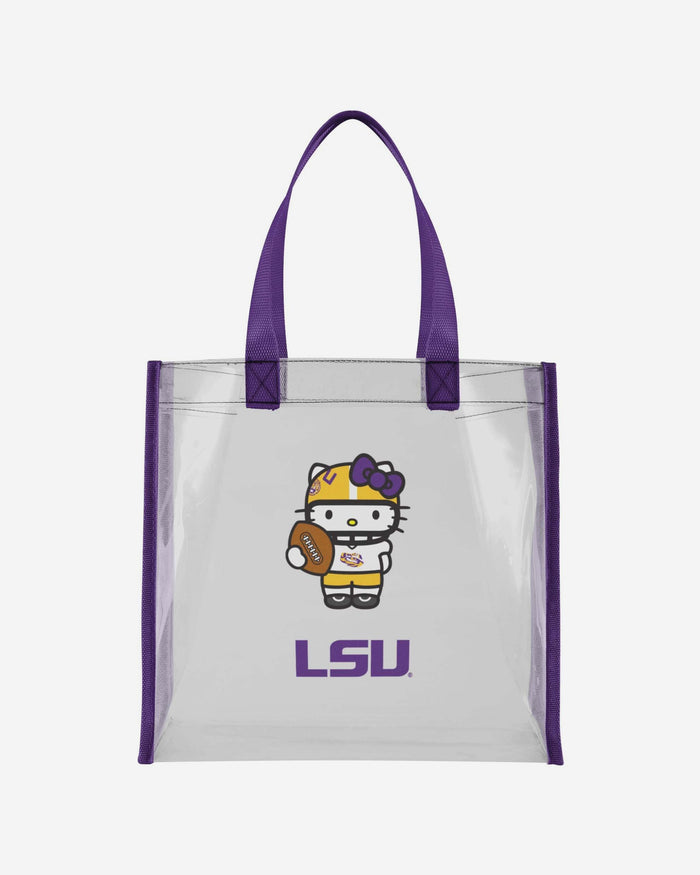 LSU Tigers Hello Kitty® Clear Tote Bag FOCO - FOCO.com