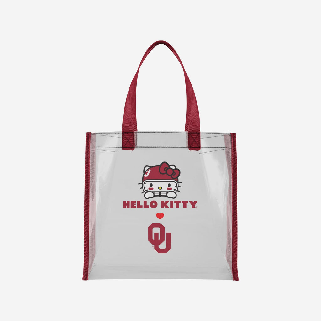 Oklahoma Sooners Hello Kitty® Clear Tote Bag FOCO - FOCO.com