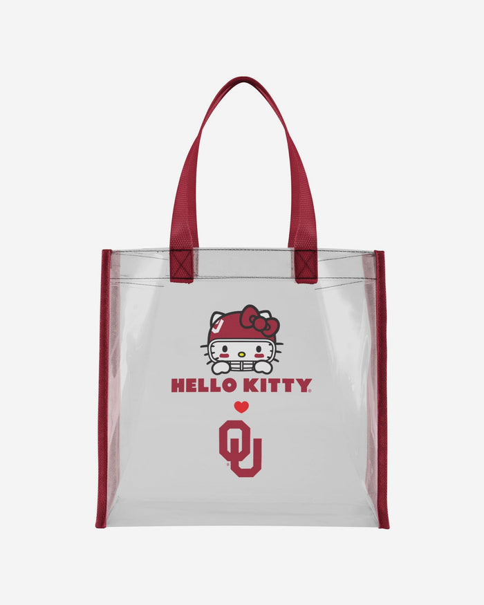 Oklahoma Sooners Hello Kitty® Clear Tote Bag FOCO - FOCO.com
