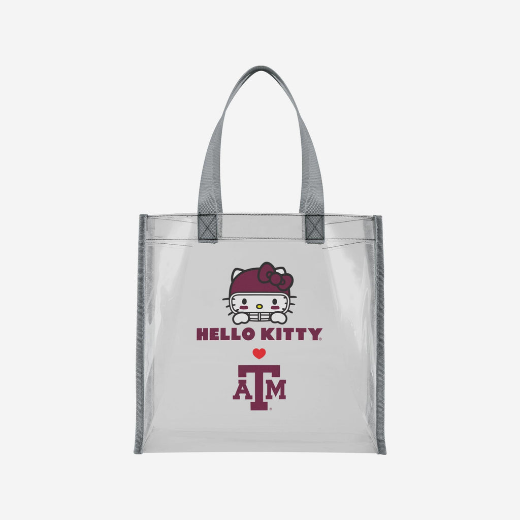 Texas A&M Aggies Hello Kitty® Clear Tote Bag FOCO - FOCO.com
