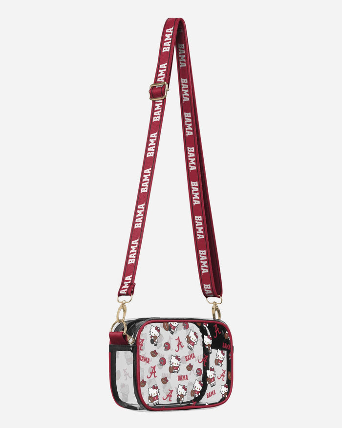 Alabama Crimson Tide Hello Kitty® Clear Crossbody Bag FOCO - FOCO.com