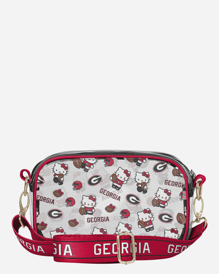Georgia Bulldogs Hello Kitty® Clear Crossbody Bag FOCO - FOCO.com