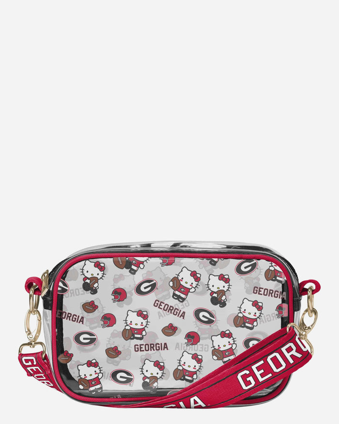 Georgia Bulldogs Hello Kitty® Clear Crossbody Bag FOCO - FOCO.com