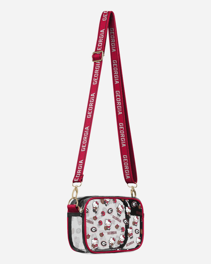 Georgia Bulldogs Hello Kitty® Clear Crossbody Bag FOCO - FOCO.com