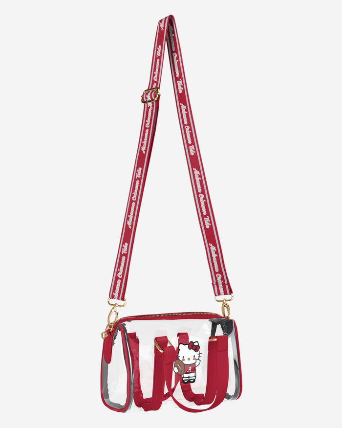 Alabama Crimson Tide Hello Kitty® Clear Barrel Bag FOCO - FOCO.com