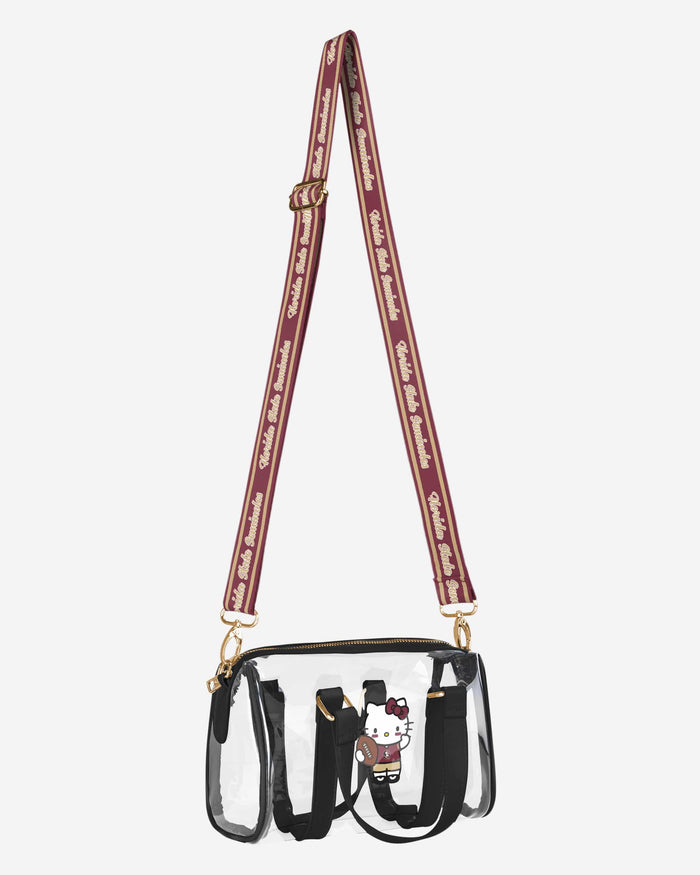 Florida State Seminoles Hello Kitty® Clear Barrel Bag FOCO - FOCO.com
