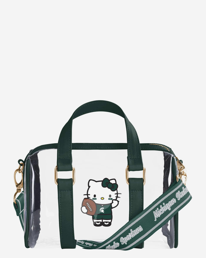 Michigan State Spartans Hello Kitty® Clear Barrel Bag FOCO - FOCO.com