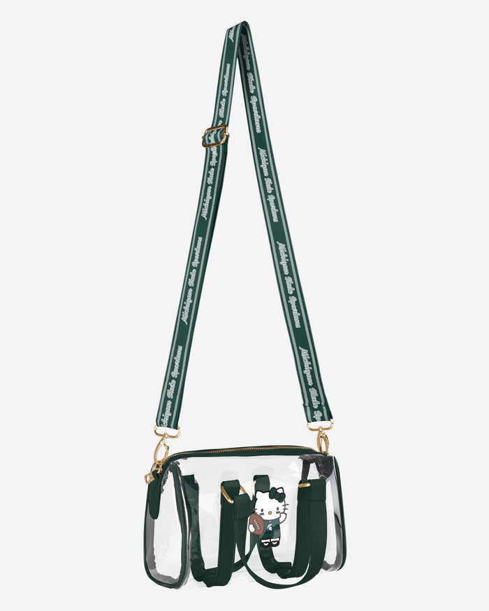 Michigan State Spartans Hello Kitty® Clear Barrel Bag FOCO - FOCO.com