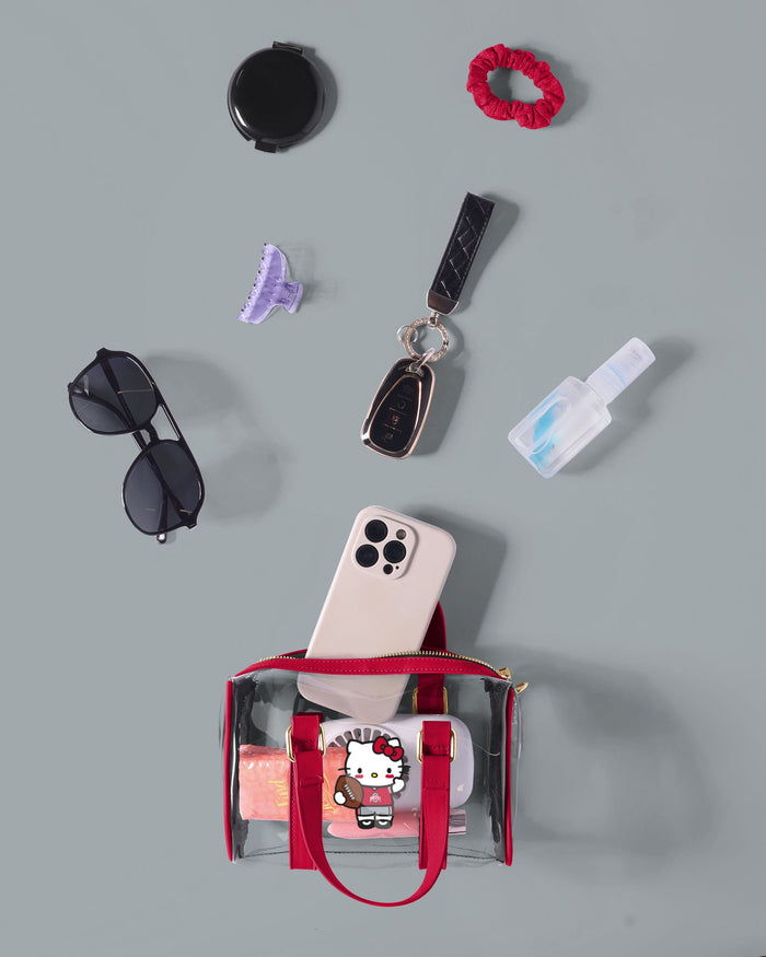 Ohio State Buckeyes Hello Kitty® Clear Barrel Bag FOCO - FOCO.com