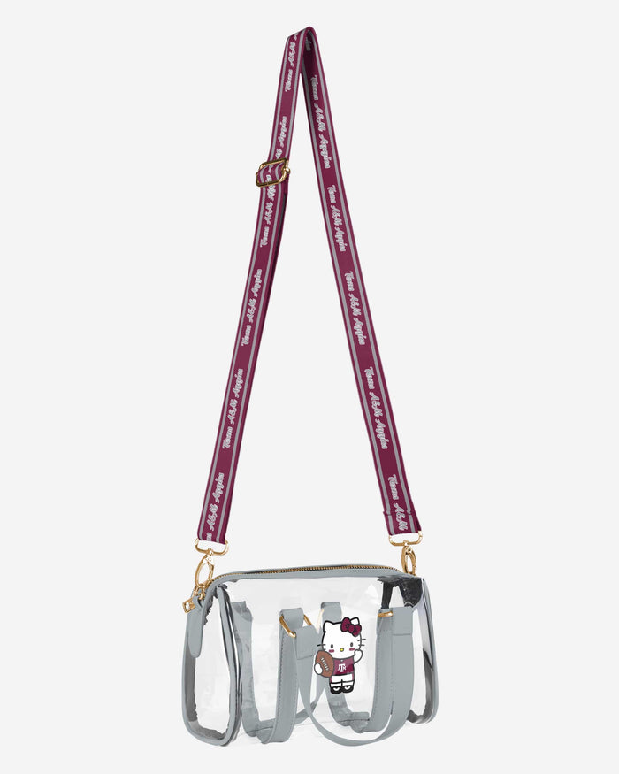 Texas A&M Aggies Hello Kitty® Clear Barrel Bag FOCO - FOCO.com