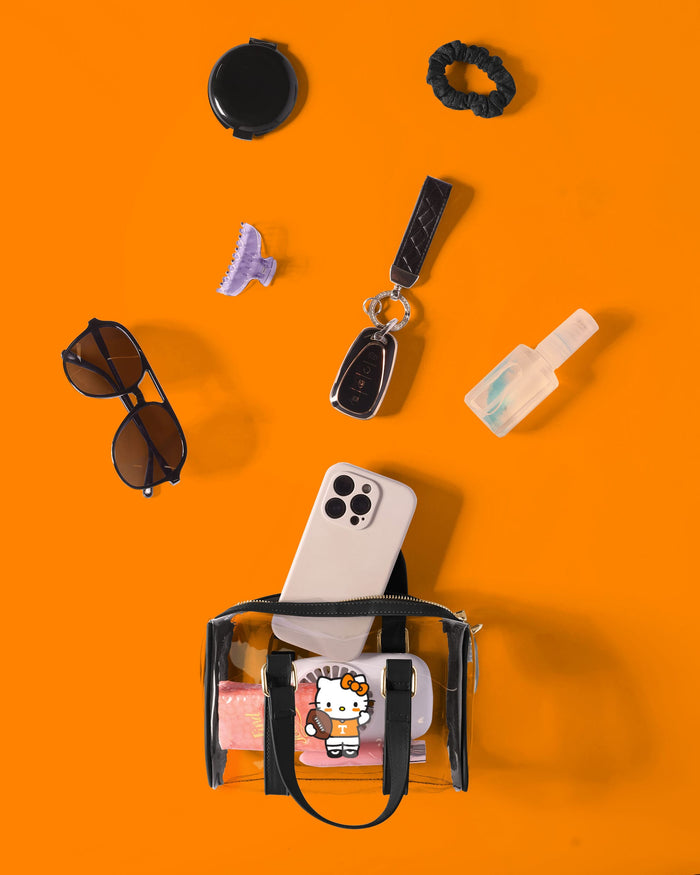 Tennessee Volunteers Hello Kitty® Clear Barrel Bag FOCO - FOCO.com