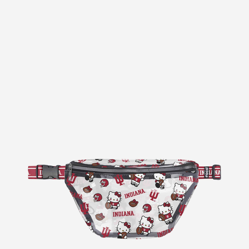 Indiana Hoosiers Hello Kitty® Clear Fanny Pack FOCO - FOCO.com
