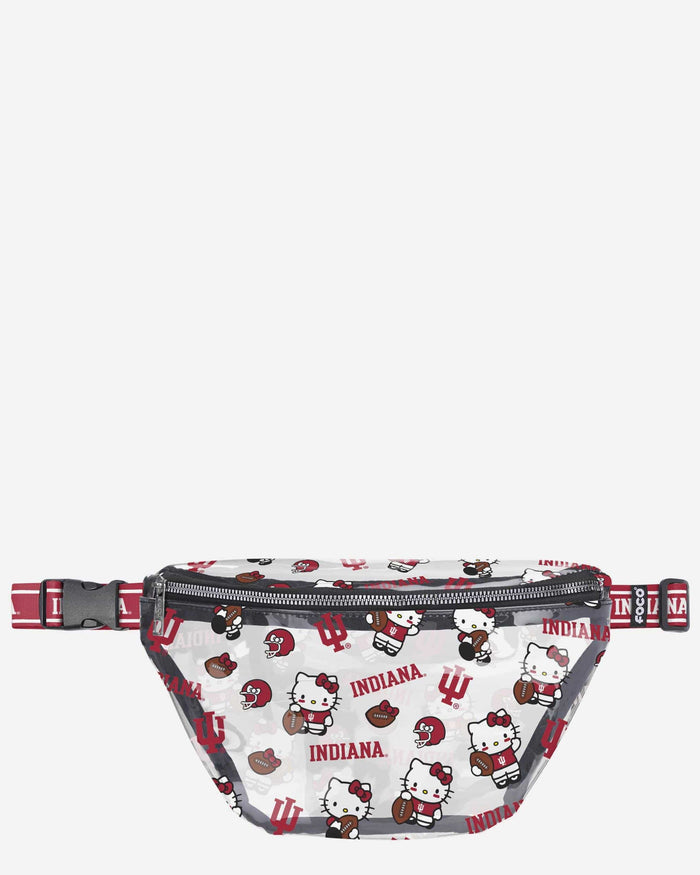 Indiana Hoosiers Hello Kitty® Clear Fanny Pack FOCO - FOCO.com